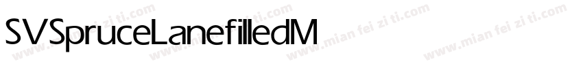 SVSpruceLanefilled Medium字体转换